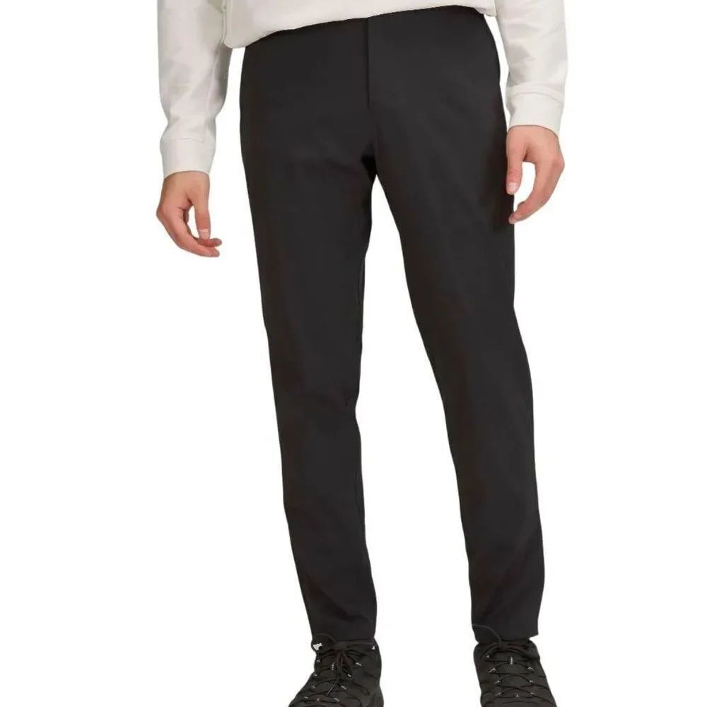 Lululemon Pants Men's 32 Black Commission Slim Fit WovenAir Chino Travel Golf